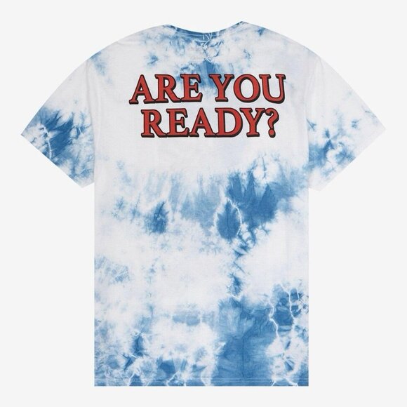 Five Nights At Freddy's FNAF Glamrock Freddy Blue Tie-Dye T-Shirt MEDIUM New - Picture 8 of 8